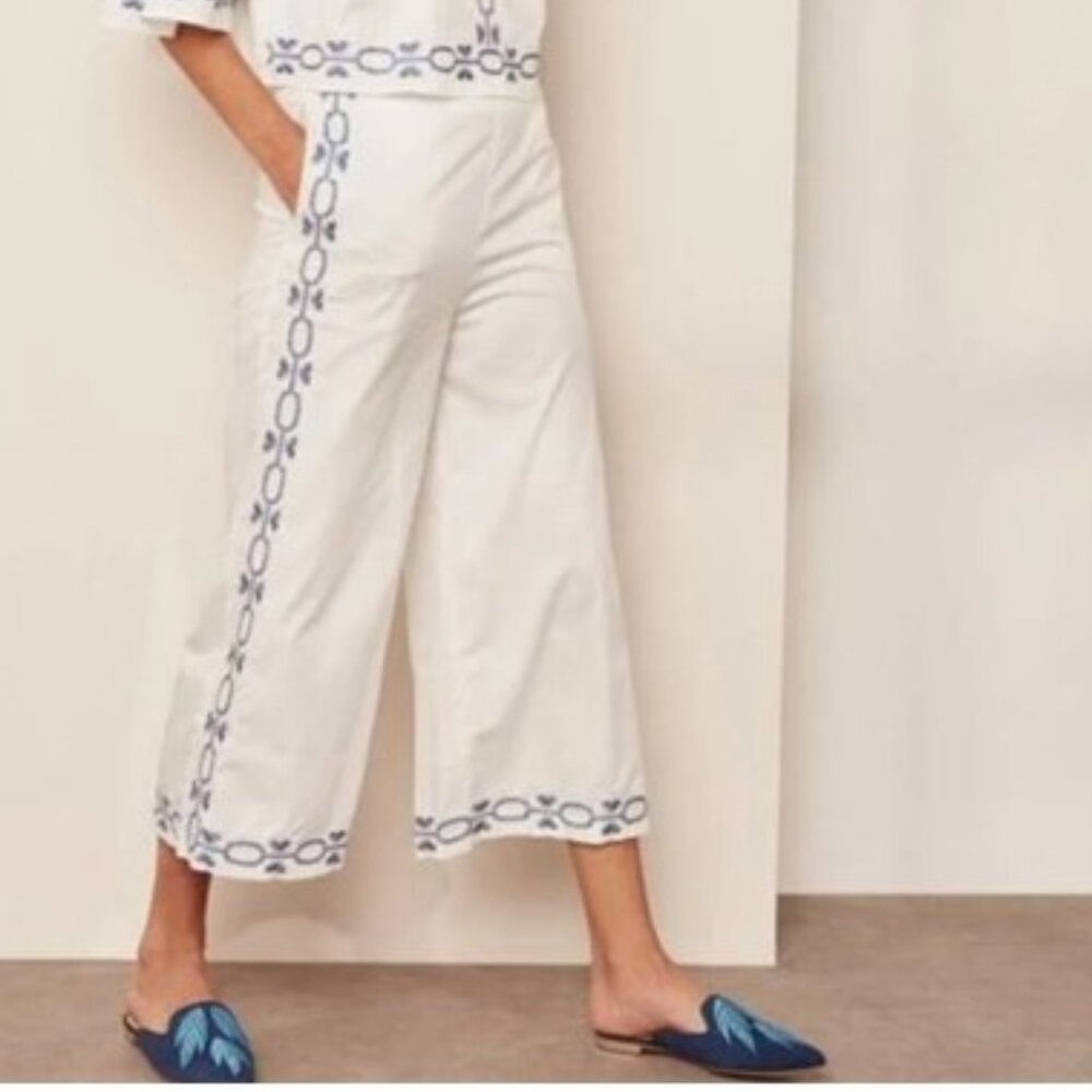 NWT-Anthropologie - Foxiedox The Spellgirl Embroidered Pants - L